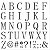 Stencil OPA 30,5x30,5 3420 Alfabeto Reto Maiúsculo II - Imagem 1
