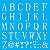 Stencil OPA 30,5x30,5 3420 Alfabeto Reto Maiúsculo II - Imagem 2