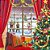 Guardanapo Natal Christmas Window 33315465 Ambiente com 2 peças - Imagem 1