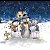 Guardanapo Natal Singing Snowmen 33318035 Ambiente com 2 peças - Imagem 1