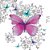Guardanapo Butterfly Pattern 1333650 PPD com 2 peças - Imagem 1
