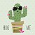 Guardanapo Hug Me Cactus 1333150 PPD com 2 peças - Imagem 1