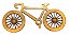 Aplique Bicicleta 11x6cm em MDF - Imagem 1