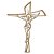 Aplique Crucifixo 10x7,5cm em MDF - Imagem 1