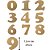 Aplique Números Cooper Black em MDF 12cm - Imagem 1