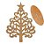 Enfeite de Mesa Árvore de Natal Estrela 16x12x4cm em MDF - Imagem 2