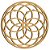 Mandala Simétrica 30x30cm em MDF - Imagem 1