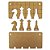 Porta Chaves Modular Tabuleiro de Xadrez com 4 Chaveiros 16x8,1cm em MDF - Imagem 4