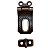 Fecho Porta Cadeado em Metal Cobre Velho 4x2cm - Imagem 2
