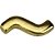 Letra Acento Til em Metal Dourado 1,5x0,5cm - Imagem 3