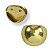 Pezinho Bola em Metal Dourado 2x2cm Kit com 4 peças - Imagem 3