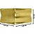 Pezinho Cantoneira Ovalada em Metal Dourado 2,6x2,6cm - Imagem 2