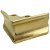 Pezinho Cantoneira Ovalada em Metal Dourado 2,6x2,6cm - Imagem 3