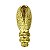 Pezinho Egípcio Bota em Metal Dourado 1,8x4,5cm Kit com 4 peças - Imagem 2