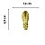 Pezinho Egípcio Bota em Metal Dourado 1,8x4,5cm Kit com 4 peças - Imagem 3