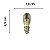 Pezinho Egípcio Bota em Metal Niquel 1,8x4,5cm Kit com 4 peças - Imagem 3
