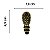 Pezinho Egípcio Bota em Metal Ouro Velho 1,8x4,5cm Kit com 4 peças - Imagem 3