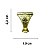 Pezinho Pata de Elefante Egípcio em Metal Dourado 2,2x1,9cm Kit com 4 peças - Imagem 5