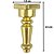 Pezinho Torneado Coluna em Metal Dourado 2,5x1,3cm - Imagem 2