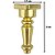 Pezinho Torneado Coluna em Metal Dourado G 3x1,7cm - Imagem 2