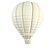 Aplique Balão Trabalhado GG 7x5,5cm Resina - Imagem 1