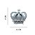 Aplique Coroa Imperial Rei 10x10,5x2,5cm Resina - Imagem 4