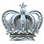 Aplique Coroa Imperial Rei 10x10,5x2,5cm Resina - Imagem 3