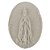 Aplique Religioso Oval Nossa Senhora de Fátima 10,5x7,8cm Resina - Imagem 1