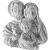 Aplique Sagrada Família 5,5x5,3cm Resina - Imagem 1