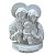 Aplique Sagrada Família com Pedestal 9x7cm Resina - Imagem 1