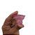 Pezinho Trabalhado Transparente Rosa 1,8x3,5cm com 4 unidades Resina - Imagem 2