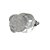Puxador de Gaveta Botão de Rosa 2x2cm Resina Transparente Prata - Imagem 1