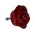 Puxador de Gaveta Rosa Vermelho 4,5x4,5cm Resina - Imagem 2