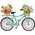 Aplique Litoarte APM8-1154 8cm Bicicleta com Flores - Imagem 1