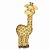 Aplique Litoarte APM8-813 8cm Girafa - Imagem 1