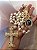 Terço de noiva de nossa senhora aparecida personalizado com relicário Dourado - Imagem 1