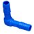 Joelho Duplo Azul 1/2" - Imagem 1