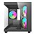 GABINETE GAMER AIGO LUNA A275 RAINBOW PRETO MINI TOWER - Imagem 4