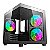 GABINETE GAMER AIGO LUNA A275 RAINBOW PRETO MINI TOWER - Imagem 1