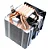 AIR COOLER RISE MODE GAMER G700 LED AZUL - Imagem 6