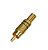 Conector Plug Macho RCA WD 4011G CSR Dourado Com Mola - Imagem 1