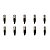 Kit 10 Conectores XLR Macho Linha PLG SA2X - SANTO ANGELO - Imagem 1