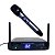 Microfone Profissional de Mão Sem Fio Multifrequência LS906 - LESON - Imagem 1