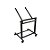 Rack Para Periféricos 8U Desmontável Pequeno Com Rodas RS-10 - SATY - Imagem 2