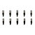 Kit 10 Conectores XLR Macho Linha PLG SA2X - SANTO ANGELO - Imagem 1