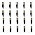 Kit 20 Conectores XLR Macho Linha PLG SA2X - SANTO ANGELO - Imagem 1