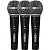 kit 3 Microfones Com Fio De Mão Dinâmico 48-3 - CSR - Imagem 4