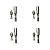 Kit 4 Conectores RCA Macho PLG A/V RCA NINJA - SANTO ANGELO - Imagem 3