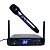 Microfone Profissional de Mão Sem Fio Multifrequência LS906 - LESON - Imagem 1