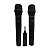Microfone Duplo Sem Fio Profissional Ar200 Preto - Leson - Imagem 1